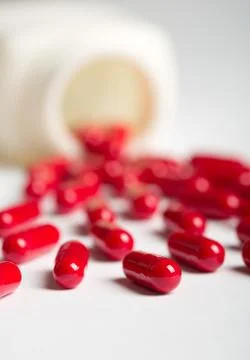 Spilling pills Stock Photos
