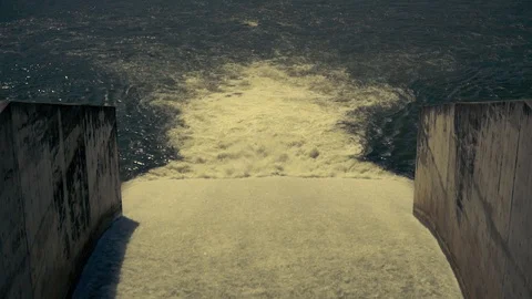 Spillway Dam Stock Footage 99674607