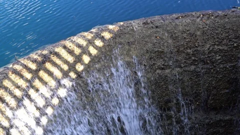 Spillway in a dam Video stock 114690651