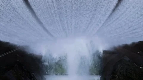 Spillway Of Eume River Dam Within The Fragas do Eume Stock Footage 331204590