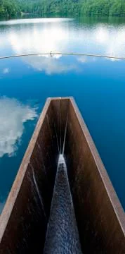 Spillway mirror Stock-Fotos