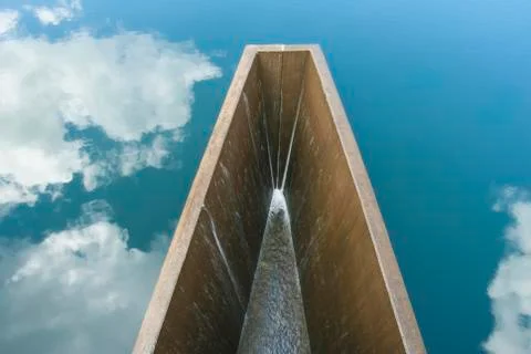 Spillway mirror Foto stock