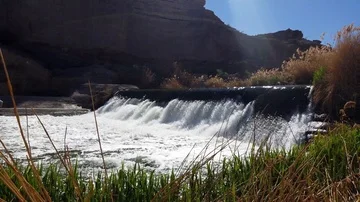 Spillway waterfalls Stock Footage 86035029