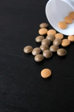 Spilt Pills Stock Photos