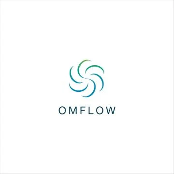 Spin and Flow Logo Design Stock Illustration