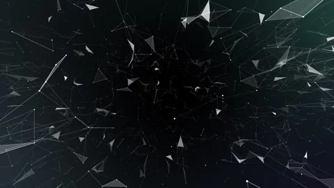 Spin and geometry visuals. Dynamic geometric spin display. Stock Footage 275230394