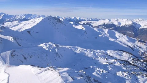 Spin and settle Grande Rochette 4K Stock Footage 128933209