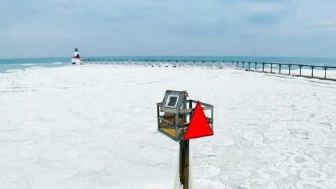 Spin Around Orange Flag Stock-Footage 108152731