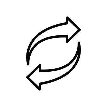 Spin arrows icon 스톡 일러스트