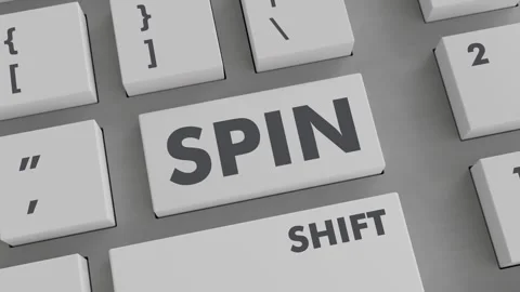 SPIN BUTTON PRESSING ON KEYBOARD Stock Footage 256879477