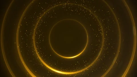 Spin Circle Geometric Stripe Gold Awards Particle Background Stock Footage 339647182
