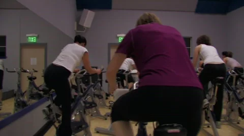 Spin Class Stock Footage 420073
