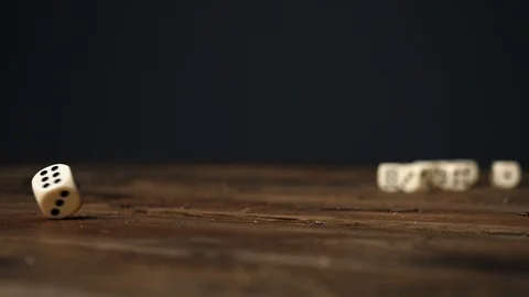 Spin the dice Video stock 87681521