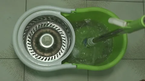 Spin Easy Mop Stock Footage 137982702