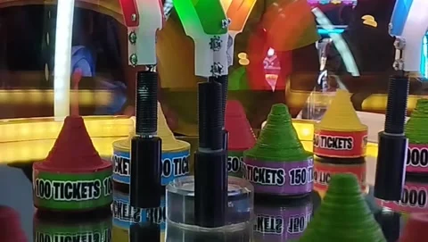 Spin game ticket Stock Footage 220584547