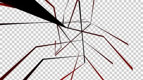 Spin graffiti line with alpha Stock Footage 54569215