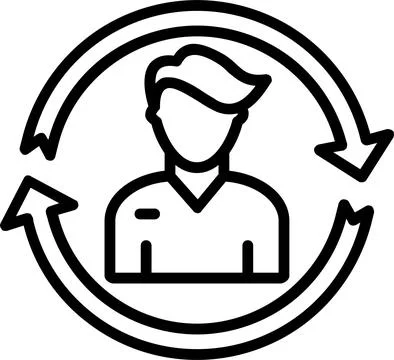 Spin Line Icon Design Stock Illustration