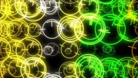Spin Target Circle Colorful Ring Element Background Video stock 100977711