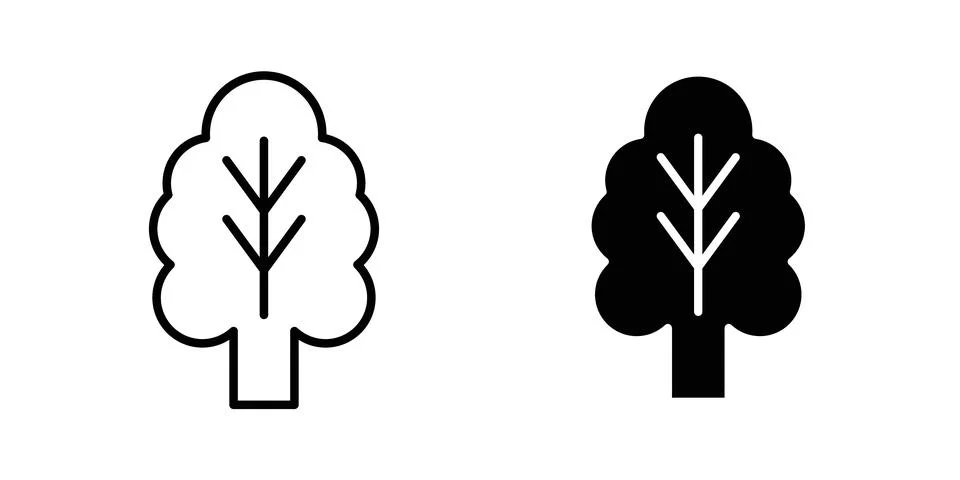 Spinach icon vector template set in black Stock Illustration