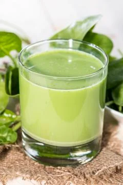 Spinach juice Stock Photos