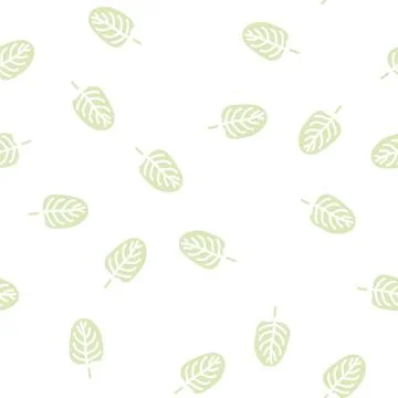 Spinach leaf glyph vector seamless pattern Illustrazione stock