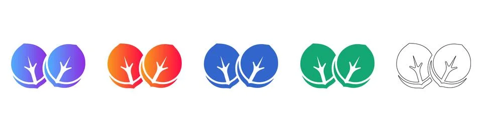 Spinach Leaf Icon Set for Healthy Eating and Nutrition icon set Stock Illustration