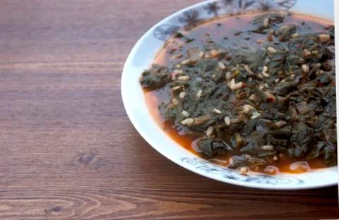 Spinach meal Foto stock