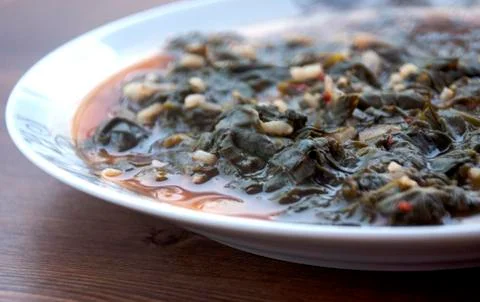 Spinach meal Stock Photos