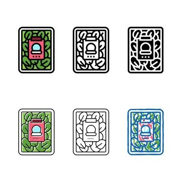 Spinach multipack in plastic box color icon vector イラスト素材