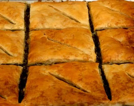 Spinach Pie in baking tray Foto stock