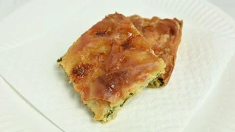 Spinach pie Stock Footage 169318532