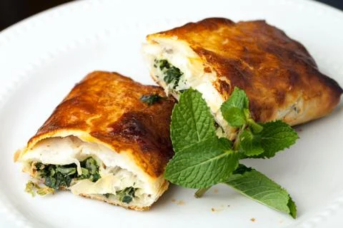 Spinach Pie Stock Photos