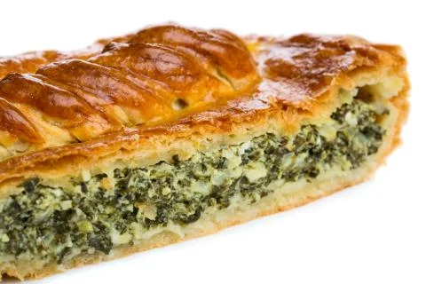 Spinach pie Stock Photos