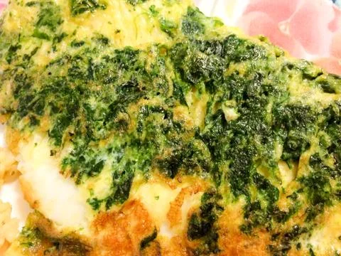 Spinach quiche lorraine Stock Photos
