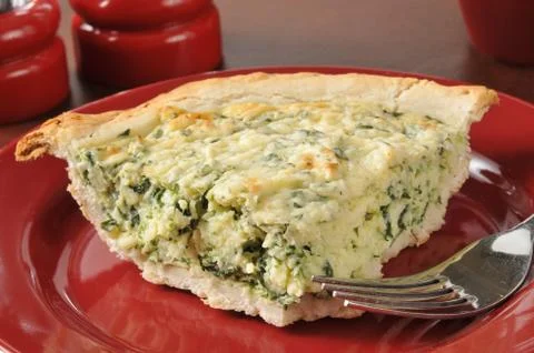 Spinach quiche Stock Photos