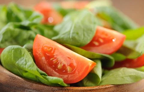 Spinach salad Stock Photos