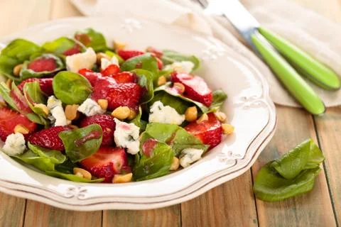 Spinach salad. Stock Photos