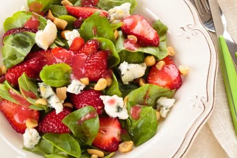 Spinach salad. Stock Photos