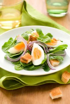 Spinach salad Stock Photos