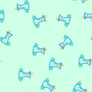 Spinach smoothie drink vector seamless pattern Stock Illustration
