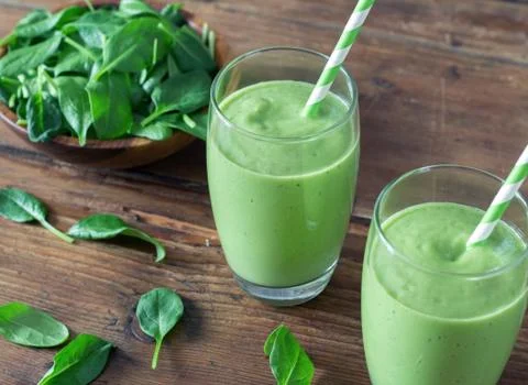 Spinach Smoothie Stock Photos