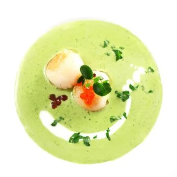 Spinach Soup Stock Photos