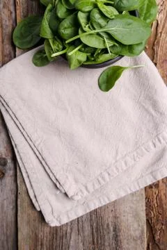 Spinach on the table Stock Photos