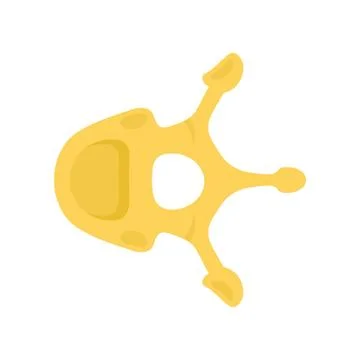 Spinal bone icon in flat style Stock Illustration