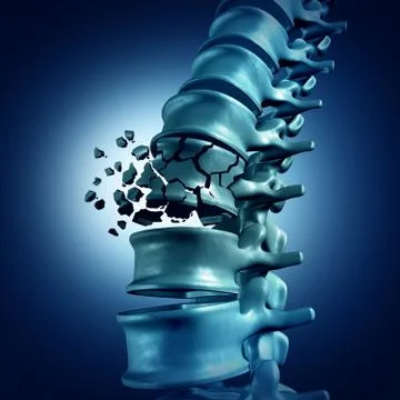 Spinal Fracture Stock Illustration