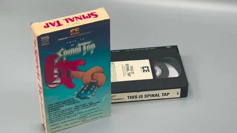 This is Spinal Tap VHS Tape and box - Static - Oct. 16, 2024 - Bettendorf, IA Stock Footage 288761576