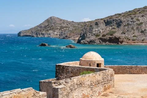 Spinalonga View Foto stock