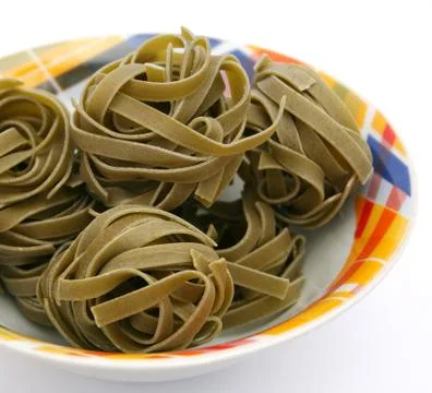 Spinatnudeln Stock Photos