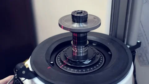 The spindle for the cnc machine. Heavy industry plant. Stock Footage 172016398