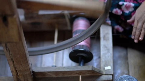 Spindle during work Stock Footage 102893207